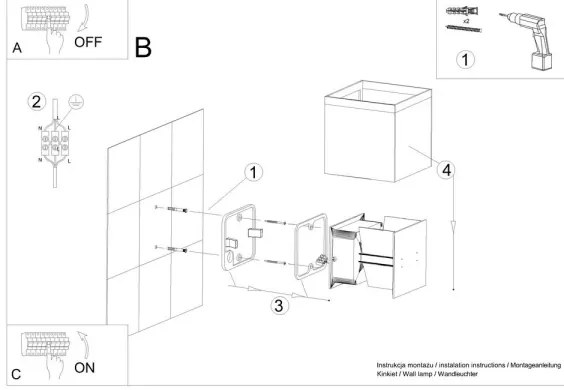 LED Kültéri fali lámpa LUCA LED/6W/230V IP54