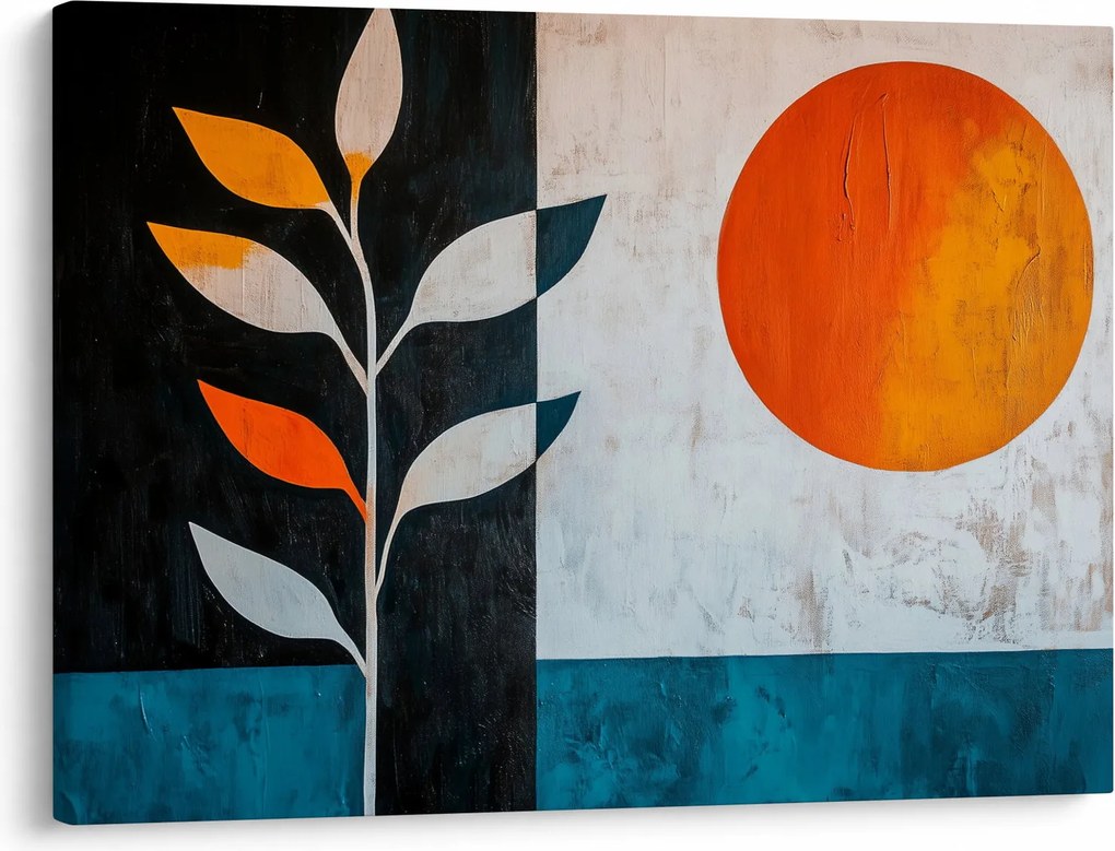 Kép - Növény és nap absztrakciója (70x50 cm)