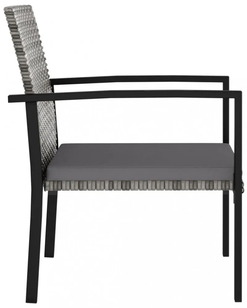 9 részes szürke polyrattan kerti étkezőgarnitúra