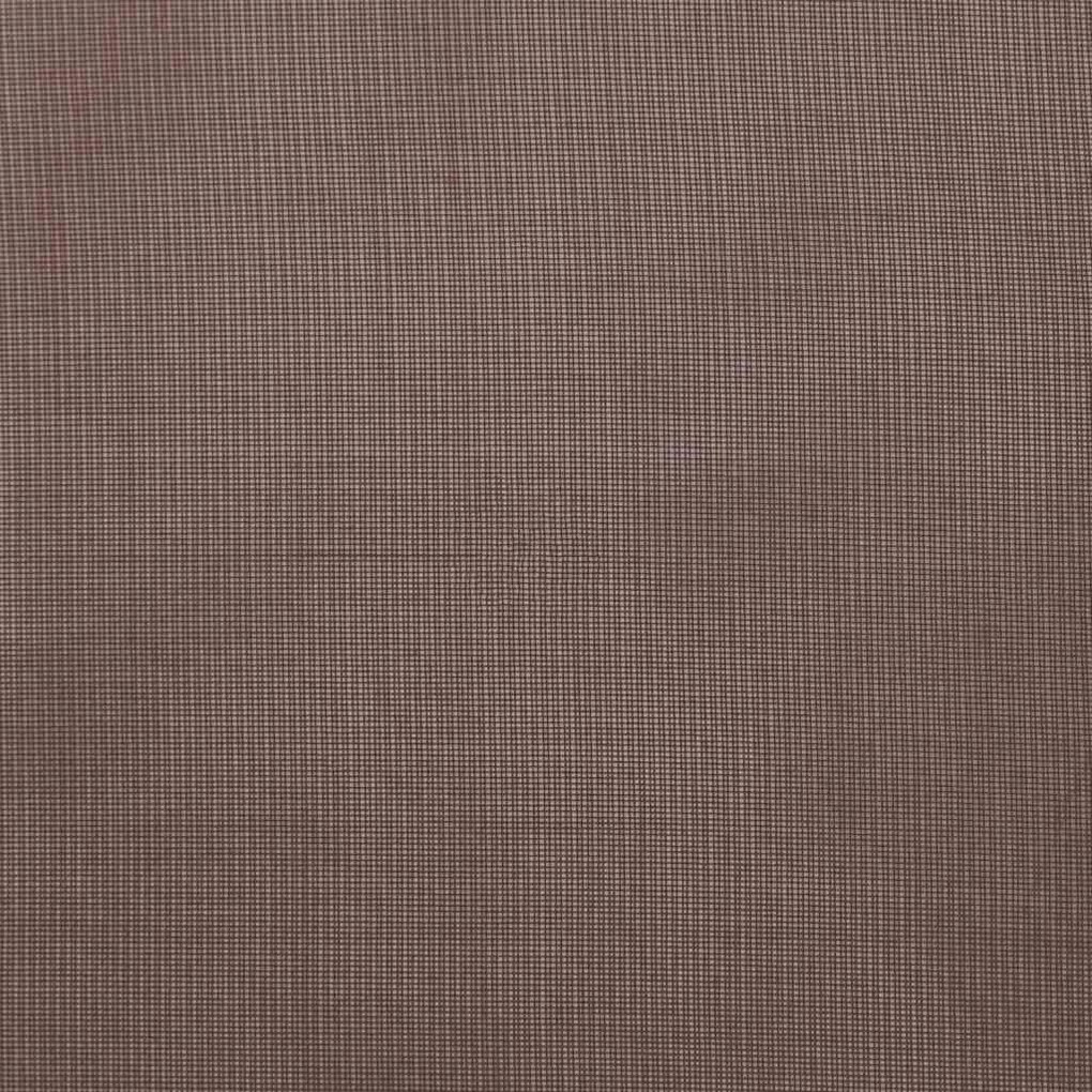 2 db barna voile függönyök rúd zsebekkel