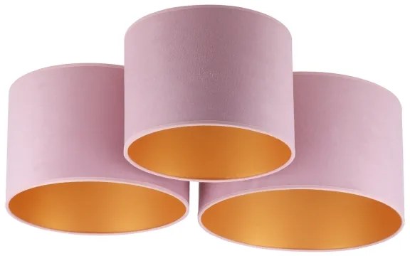 Duolla - Mennyezeti lámpa ROLLER TRIO 3xE27/60W/230V rózsaszín