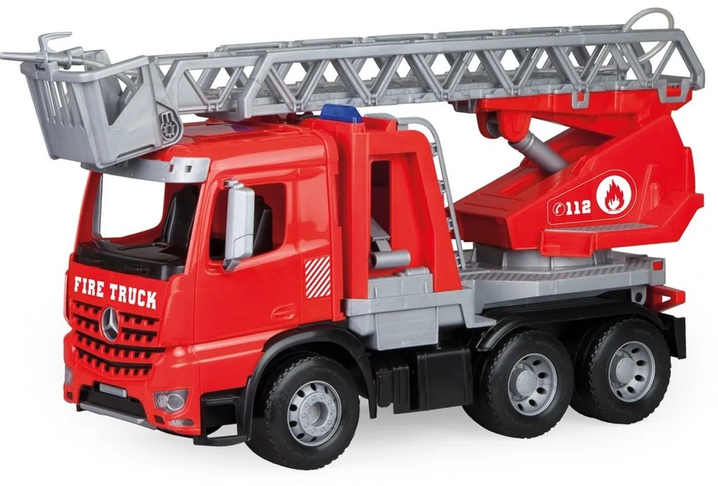 Lena tűzoltóautó működő locsolópermetezővel Mercedes Benz Arocs, 47 cm