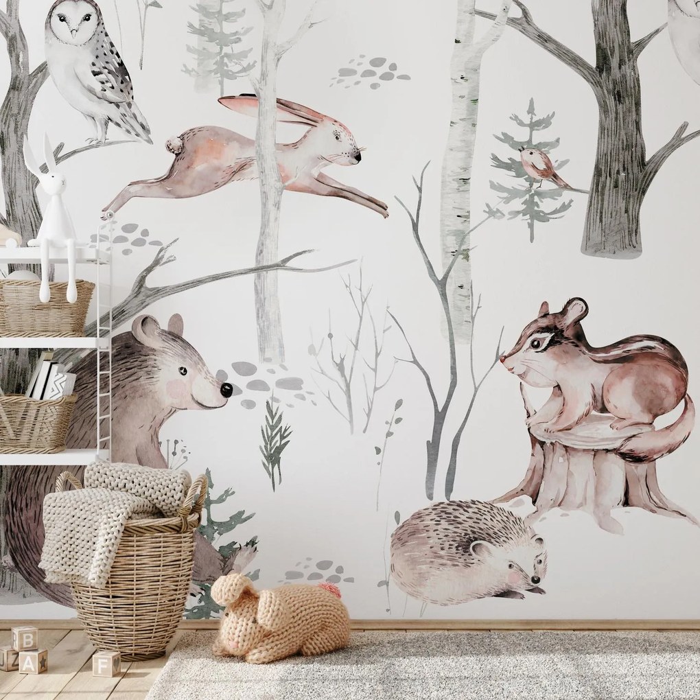 Fotótapéta - Erdei állatok (147x102 cm)
