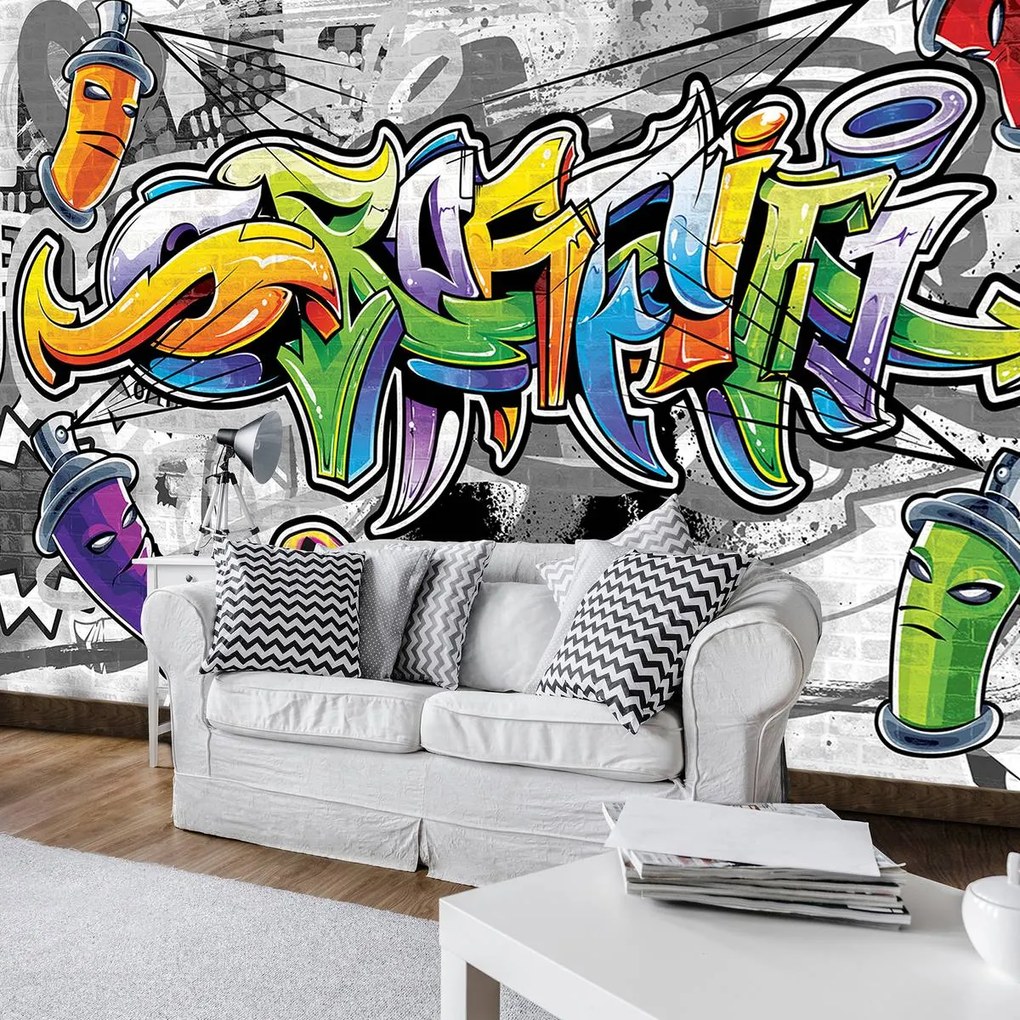 Fotótapéta - Színes Graffiti (152,5x104 cm)