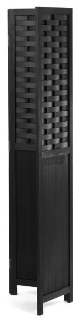 Fekete Tömörfa Paraván. EF-L145 BK