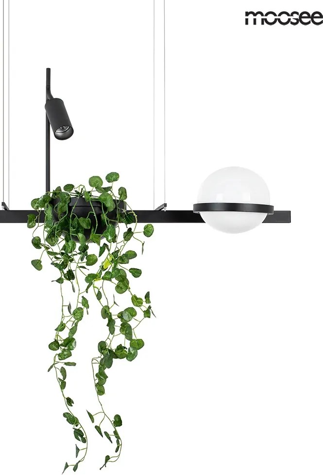 KING HOME MSE010100156 PLANT Többágú Függesztett Lámpa Fekete LED IP20