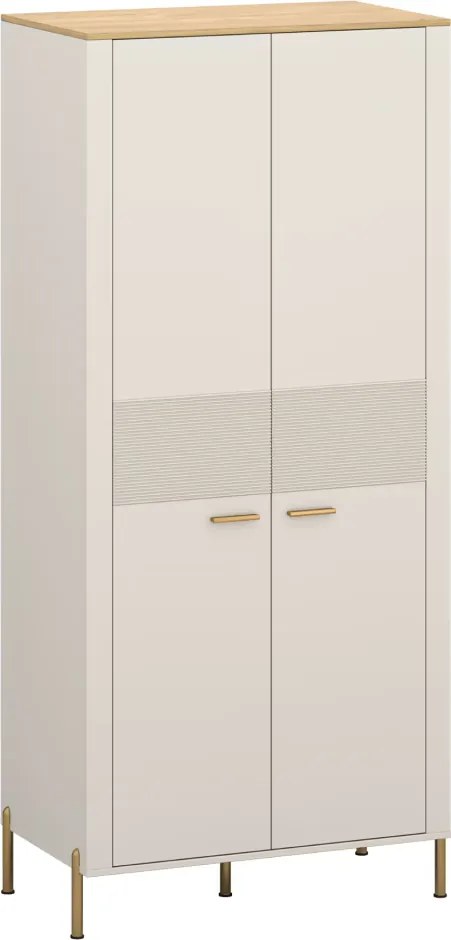 Szekrény, kasmír/kő tölgy, RUNOL 2D