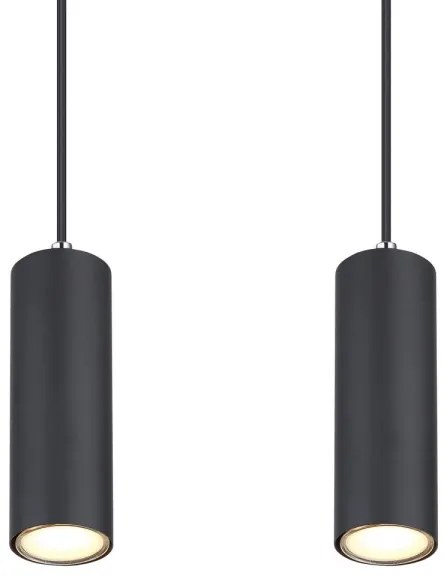 Globo 57911-4HB - ROBBY 4xGU10/35W/230V fekete függeszték