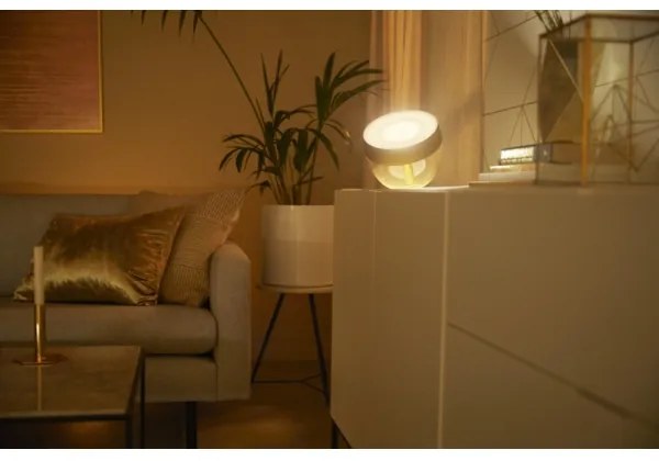 Philips Hue IRIS LED RGB asztali lámpa, állítható, 8,2W, 230V, arany