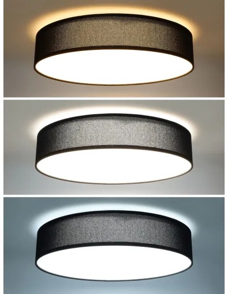 Solight WO8014 - LED Dimmelhető mennyezeti lámpa PENLEY LED/48W/230V+RC átm. 40 cm fekete