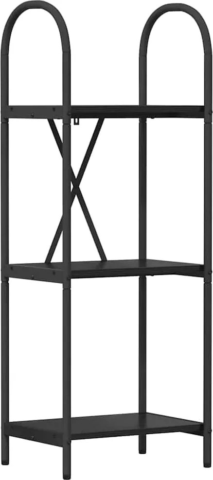 vidaXL Könyvespolc Fekete tölgy 40 x 30 x 109 cm Faanyag