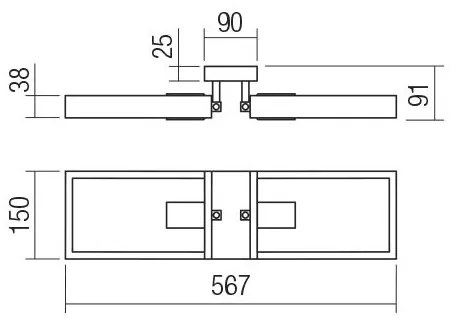 Redo 01-1968 - Mennyezeti lámpa TIMBER 2xE27/42W/230V bükkfa