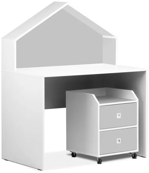 Gyermek tárolódoboz MIRUM 54,2x42,4 cm fehér/szürke