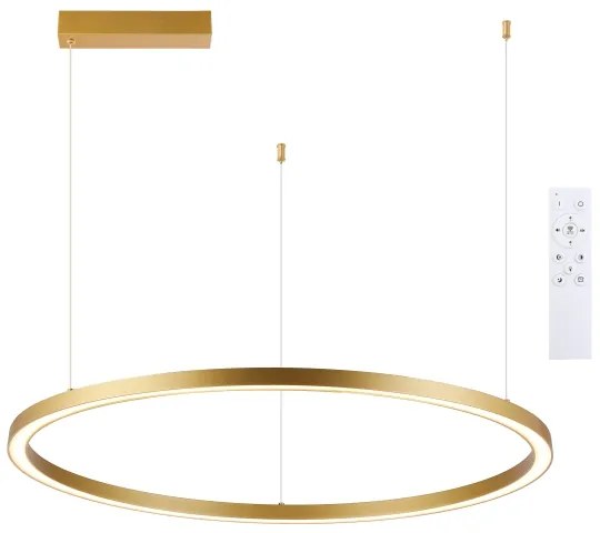 Brilagi - LED dimmelhető kábeles csillár PORTOFINO LED/60W/230V Ø 80 cm arany +távirányító