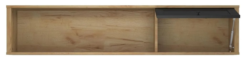 Függesztett polc Bruselas (tarany craft (tölgy + fekete). Akció -14%. 1116785