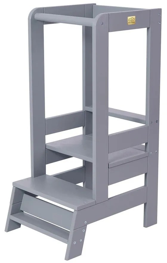 Szürke borovi fenyő tanulótorony Montessori – Meowbaby