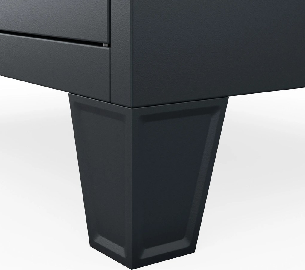 Szociális öltözőszekrény antracit BARTEK 1 Plus 292 x 1720 x 450 mm