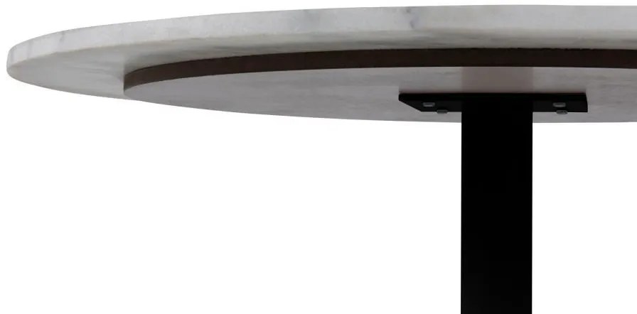 Tarifa márvány étkezőasztal 110 cm fehér-fekete