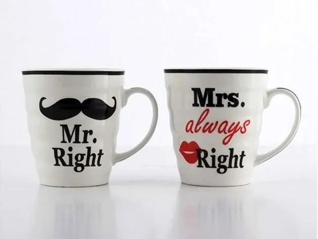 Mr. Right és Mrs. Always Right bögrék