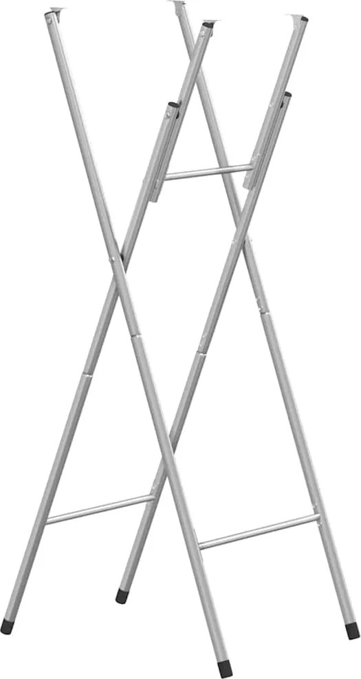 vidaXL ezüst horganyzott acél összecsukható bárasztal láb 45x53x108 cm