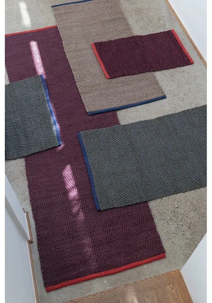 Borvörös juta futószőnyeg 80x245 cm Notes – Mette Ditmer Denmark