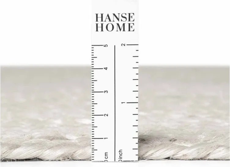 Fehér kétoldalas-kézi szövésű juta kerek szőnyeg ø 140 cm Braided – Hanse Home
