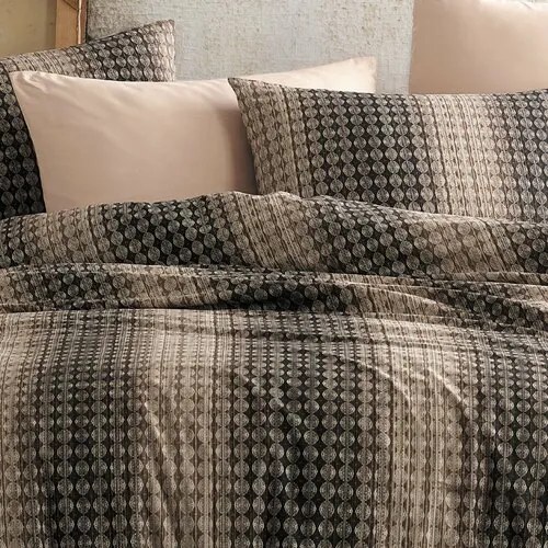 Bedtex Pamut ágynemét Oberon barna, 140 x 200 cm, 70 x 90 cm