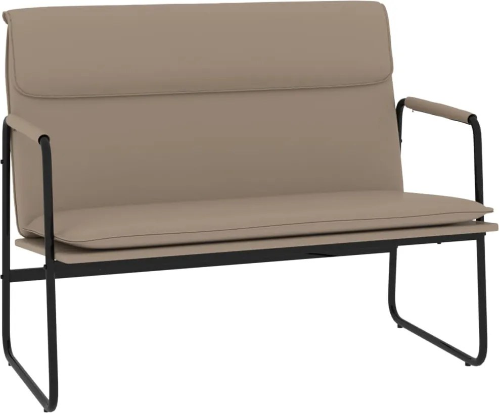 vidaXL kávészínű műbőr pad 100 x 64 x 80 cm