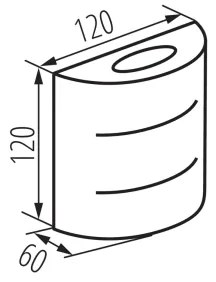 Kanlux 39185 - LED kültéri fali lámpatest REFAZI LED/6W/230V IP54 fekete