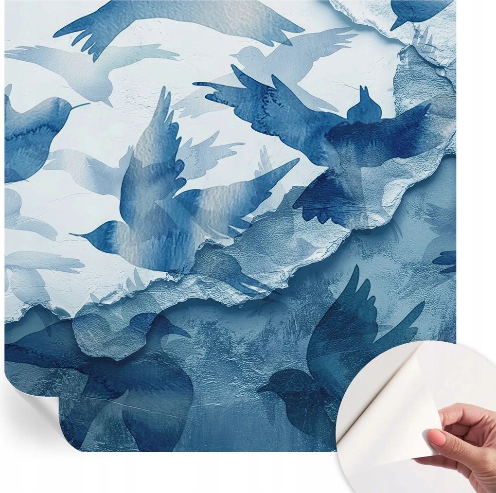 Öntapadós fotótapéta Falra 3D Loft Dinamikus madarak 250x250 cm