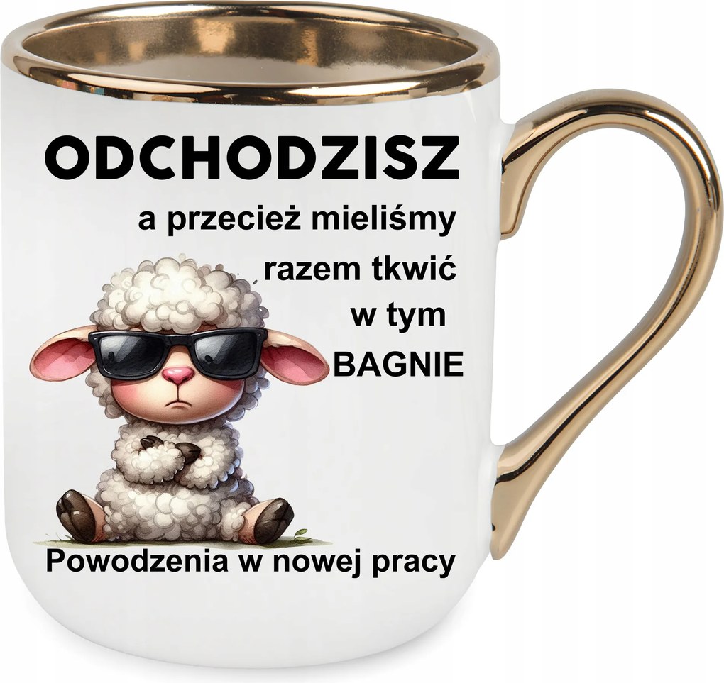 Arany Elegáns Bögre Búcsú A Munkától Távozás A Munkából Bárány Távozik