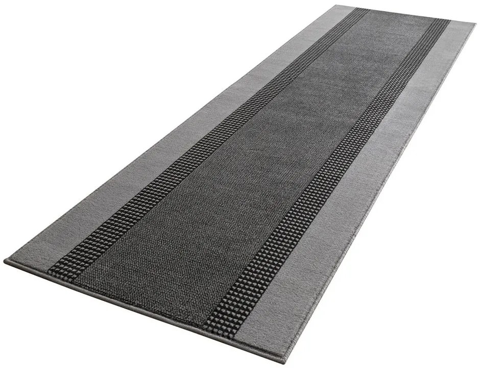 Basic szürke futószőnyeg, 80 x 300 cm - Hanse Home