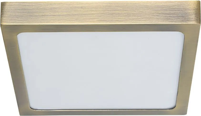 PREZENT 49064 LENYS Négyzetes Mennyezeti Lámpa Antik Bronz, Fehér LED IP20