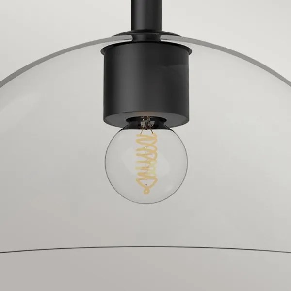 Alora Mood ALM-JUDE-SF-MB-CL JUDE mennyezeti lámpa 1xE27/60W/230V, Ø30,5 cm, fekete