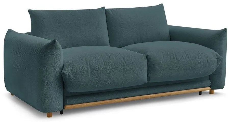 Kék kinyitható kanapé 214 cm Ernest – Bobochic Paris
