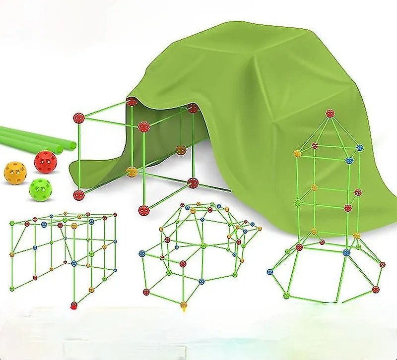 Fun Forts Várépítő Építő Készlet Gyerekeknek Világít a Sötétben Építőkészlet Azonnal