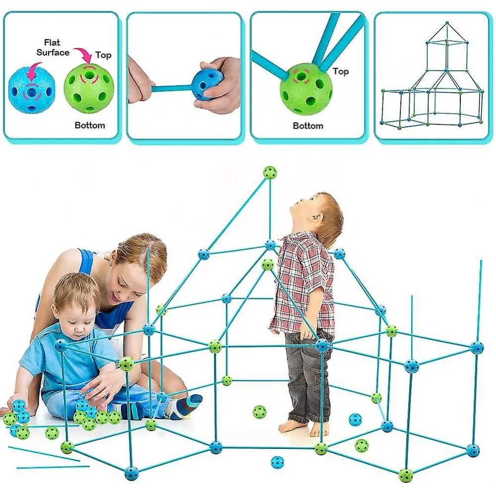 Fun Forts Várépítő Építő Készlet Gyerekeknek Világít a Sötétben Építőkészlet