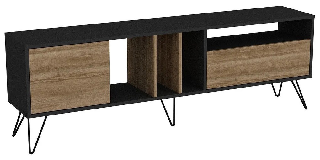 TV szekrény Mistico (180) - Walnut, Black