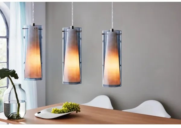 EGLO 90305 - PINTO NERO 3xE27/60W függesztett lámpa, füstszínű