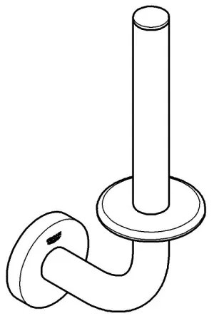 GROHE 41186DC0 - Pót WC-papírtartó 116 x 232 mm rozsdamentes acél