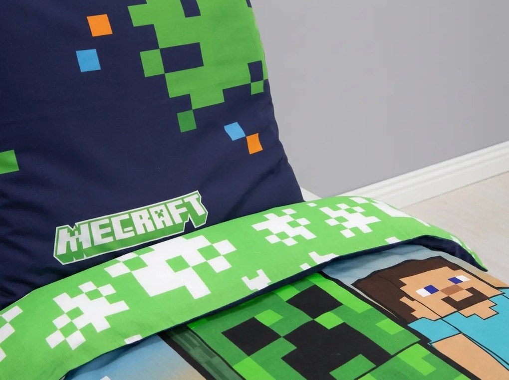 Gyerek ágynemű MINECRAFT HEROES színes Ágyneműhuzat mérete: 70 x 80 cm | 140 x 200 cm