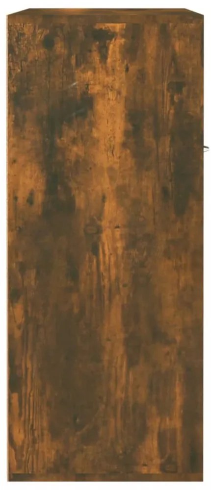 füstös tölgy színű szerelt fa cipősszekrény 60 x 35 x 84 cm
