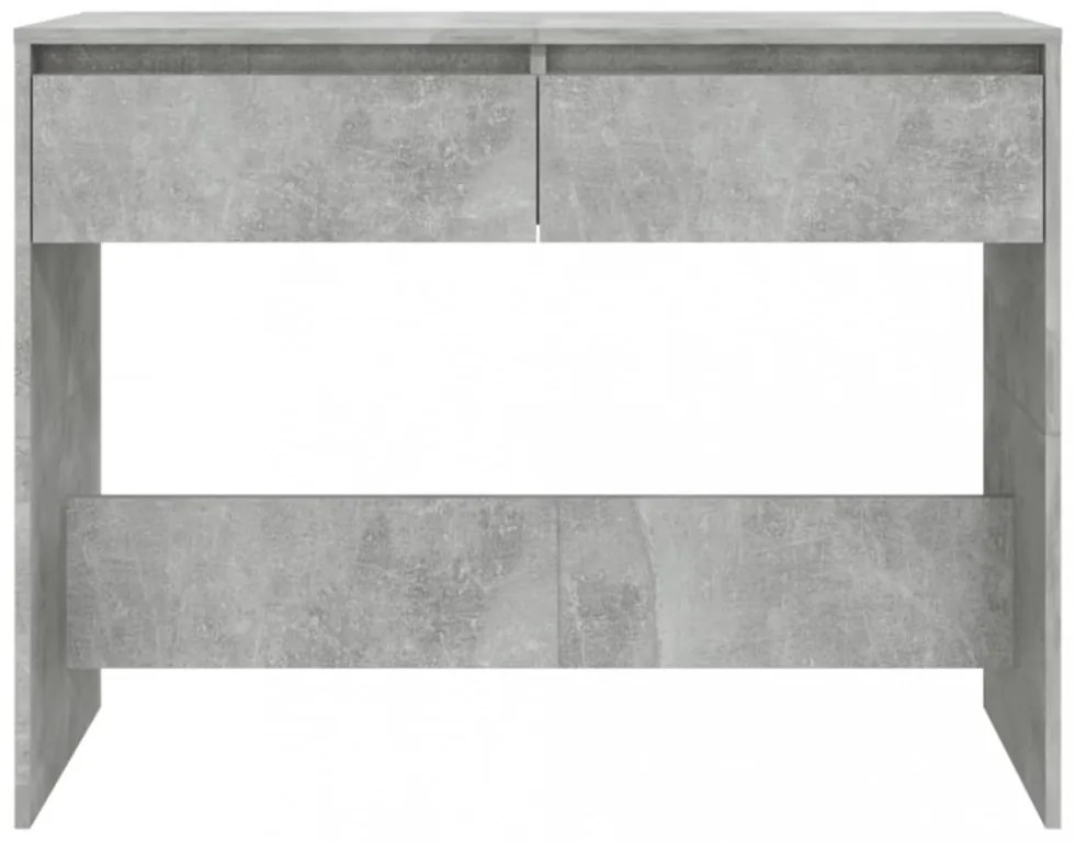 betonszürke szerelt fa dohányzóasztal 100x35x76,5 cm