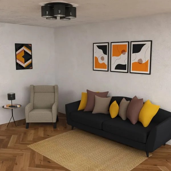 Felületre szerelhető csillár LOFT SHADE 5xE27/60W/230V fekete