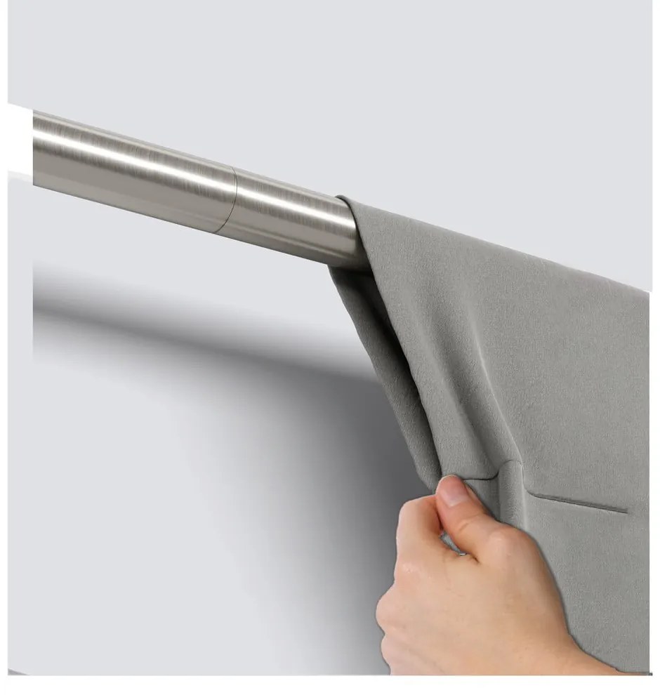 Acél bővíthető függönykarnis 81 - 163 cm Zen – Umbra