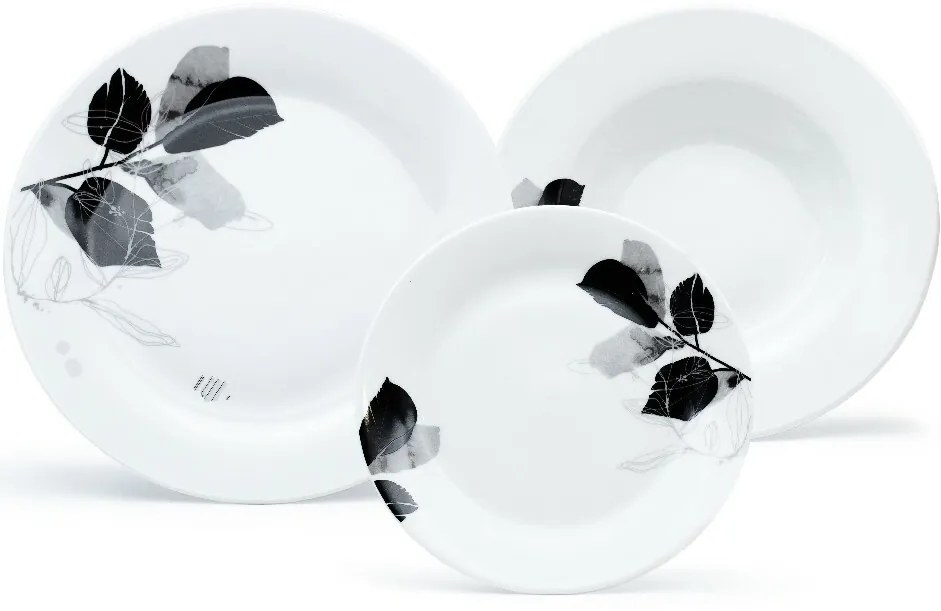 Arôme Home Hársfa 18 db-os étkészlet, extra fehér