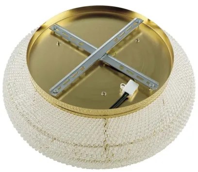 Ideal Lux - Kristály mennyezeti lámpa PASHA 10xE14/40W/230V átm. 55 cm arany