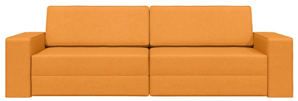 Faliszófa Ágy 2-az-1 Sötét Sárga 245x150x60.5 cm Szövet
