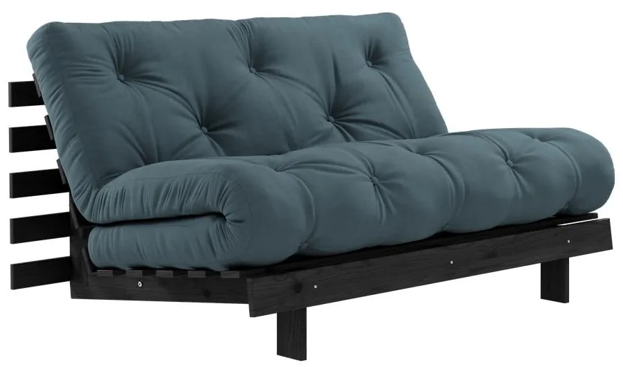 Petróleumkék kinyitható kanapé 140 cm Roots Black Night – Karup Design