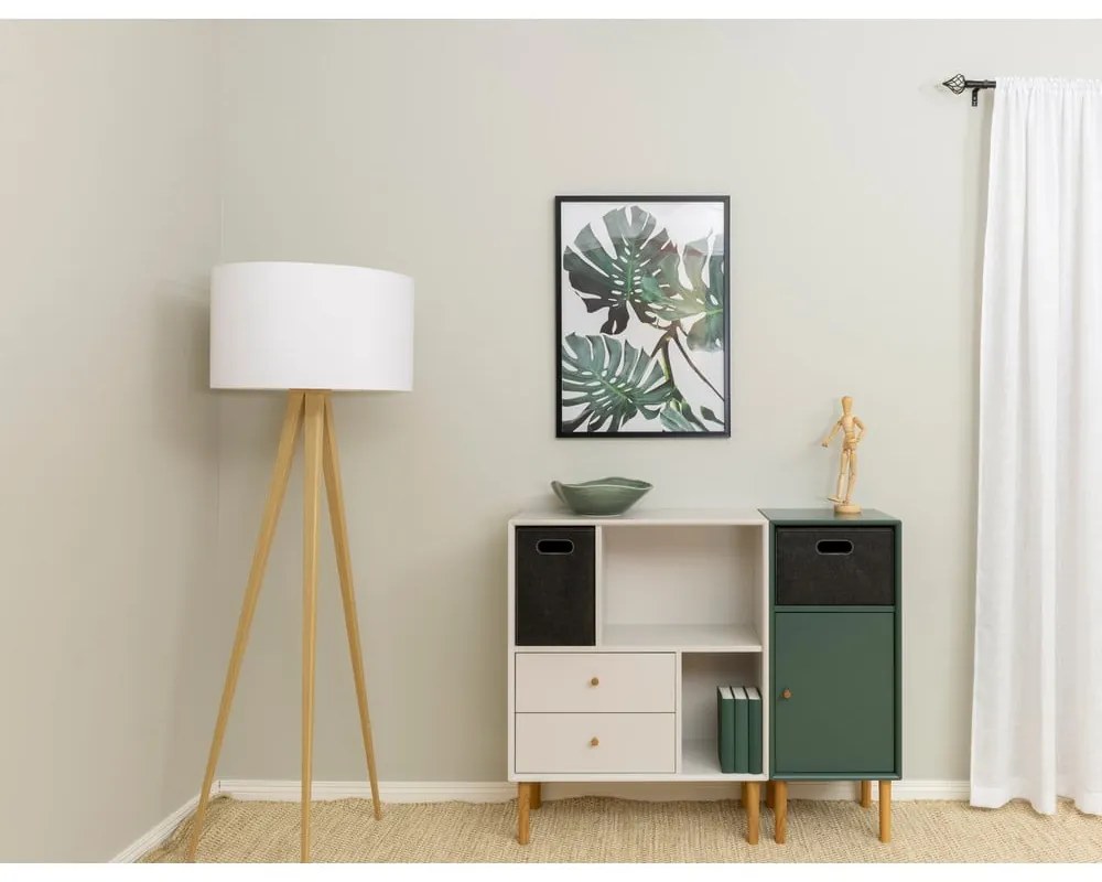 Világosszürke fiókos modul 43x33 cm Z Cube - Tenzo